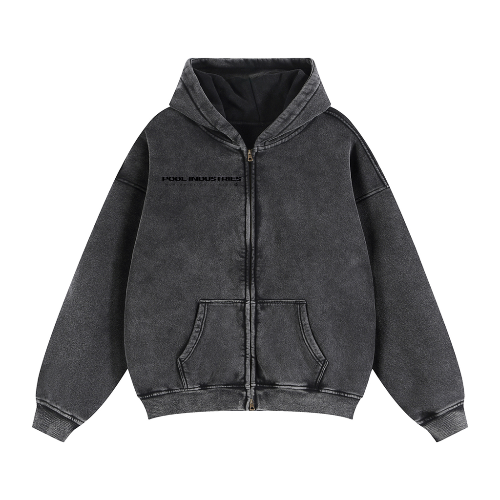 Double-Zip Fleece Hoodie