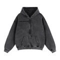 Double-Zip Fleece Hoodie
