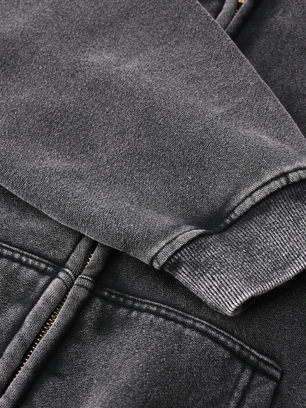 Double-Zip Fleece Hoodie