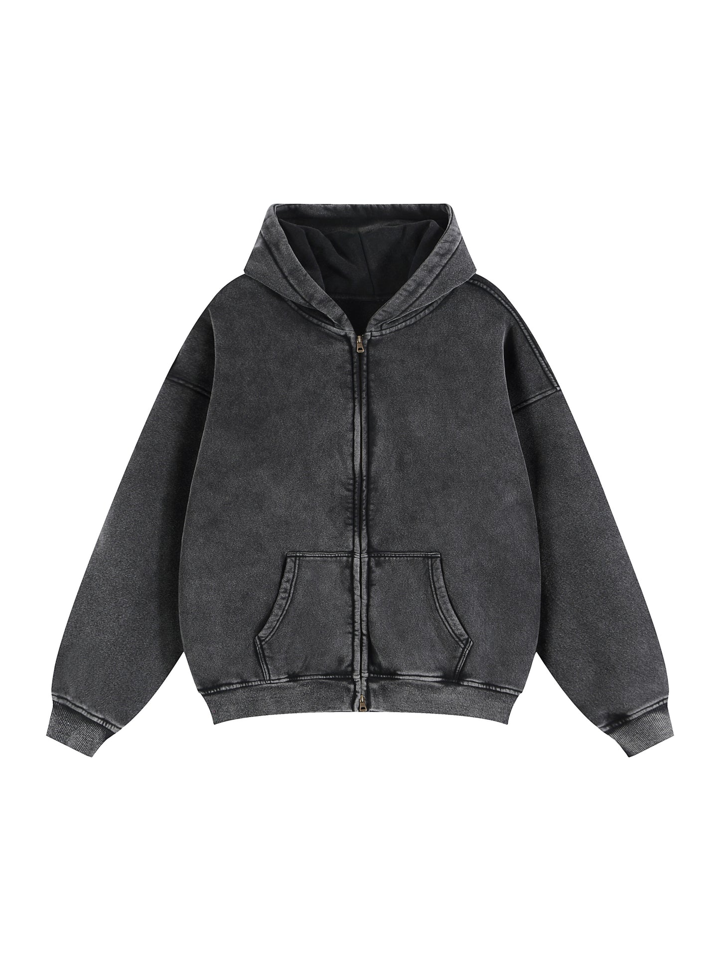 Double-Zip Fleece Hoodie