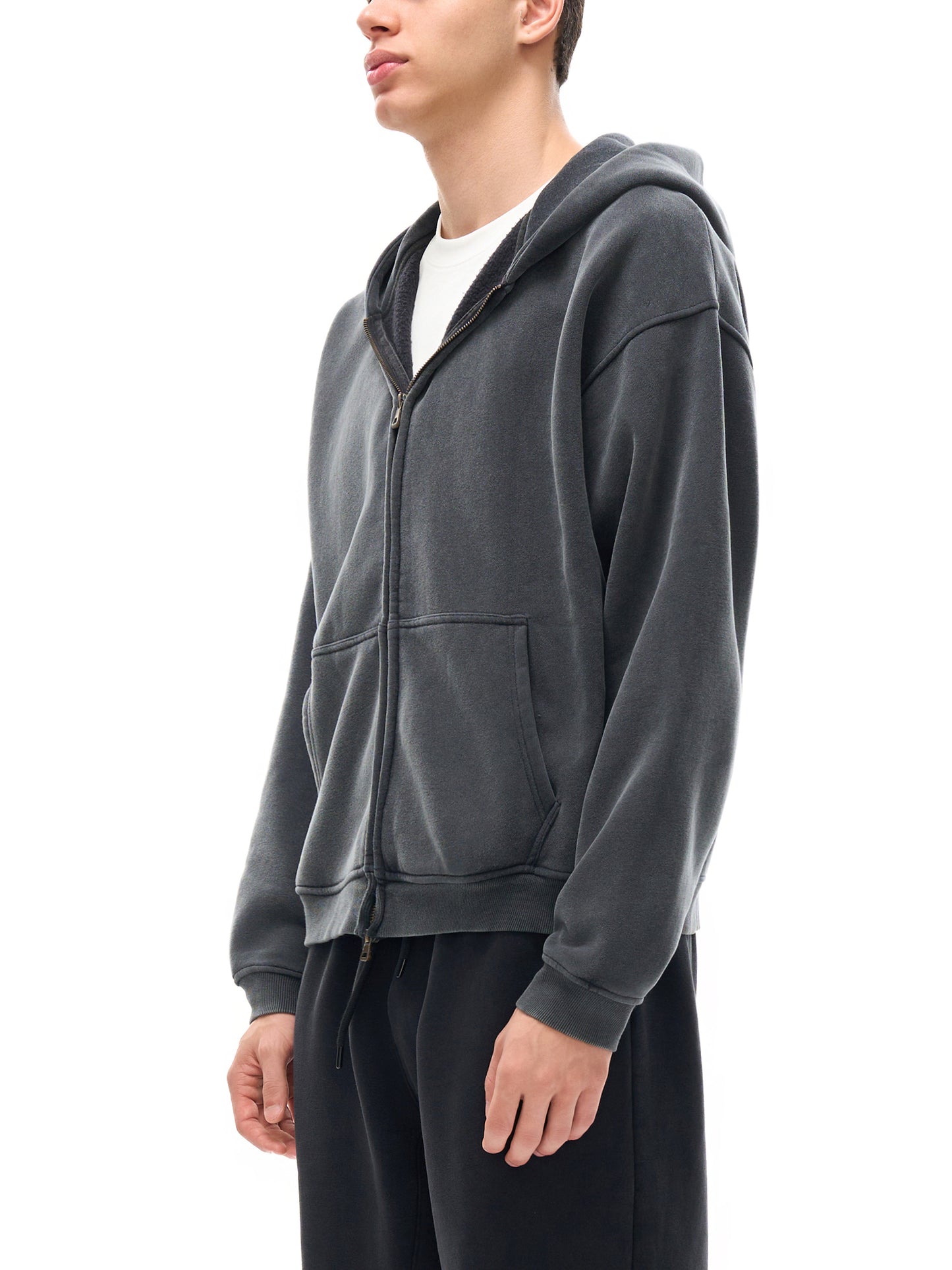 Double-Zip Fleece Hoodie