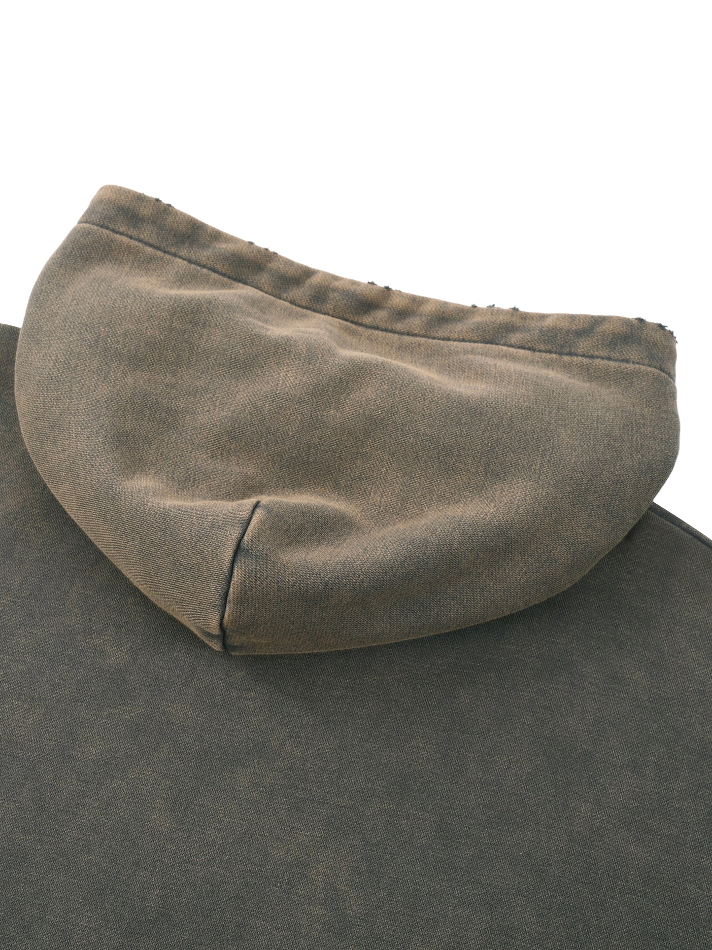 Vintage Wash Frayed Hoodie